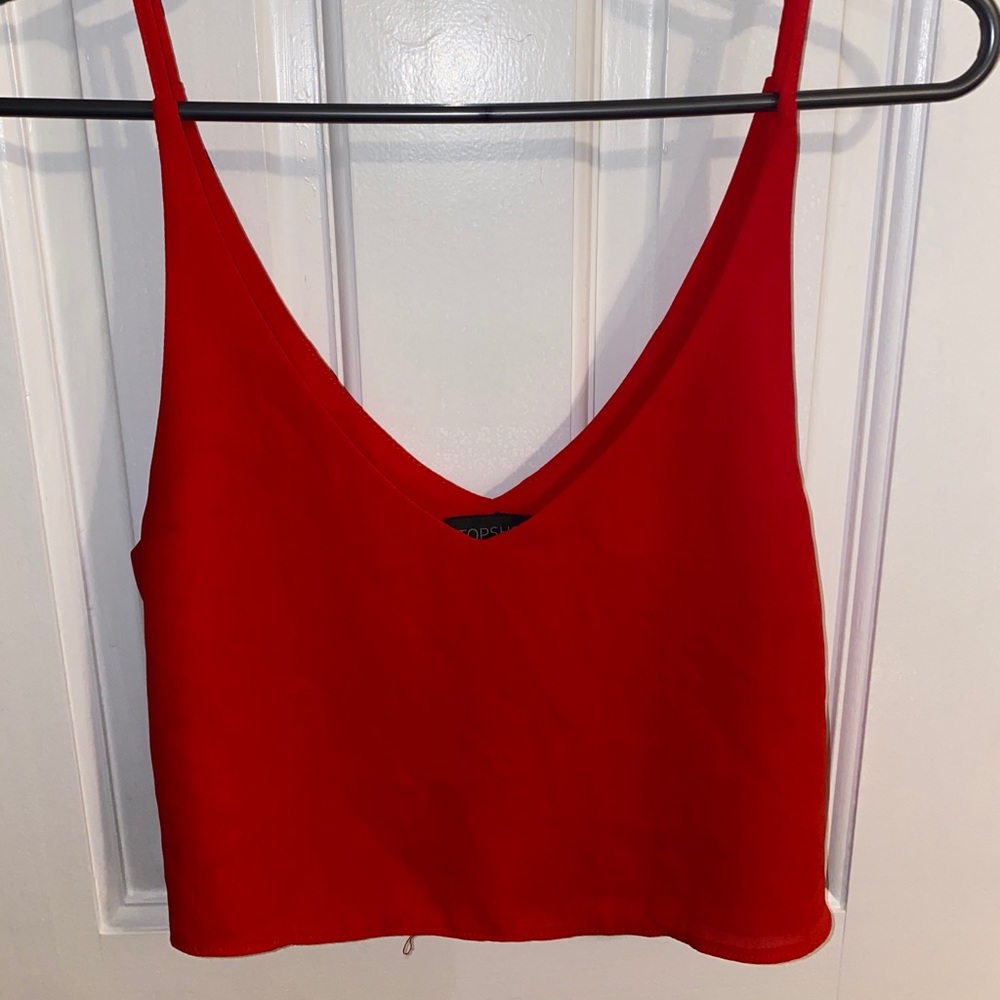 Topshop Red Cami